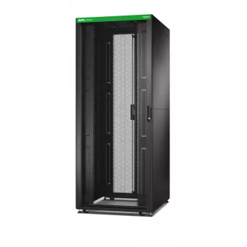 APC Easy Rack ER8202 42U stovas, juodas, su stogu, ratukais, kojelėmis, 4 laikikliais ir šoninėmis plokštėmis, be dugno, 1991x800x1000 mm