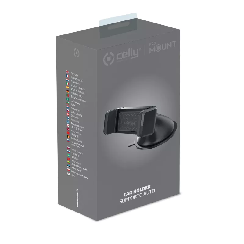 Celly MOUNTDASHBK laikiklis Pasyvus laikiklis Mobilusis telefonas / Išmanusis telefonas Juoda