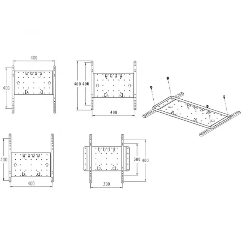 Montavimo laikiklis Multibrackets M VESA Super Slim Tilt & Turn