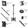 Multibrackets M Public Ceilingmount Medium Single lubų laikiklis, 81,3–116,8 cm (32–46 colių), maks. 70 kg, VESA nuo 100x100 iki 400x400, pasvirimas nuo -5 iki +15°, juodas