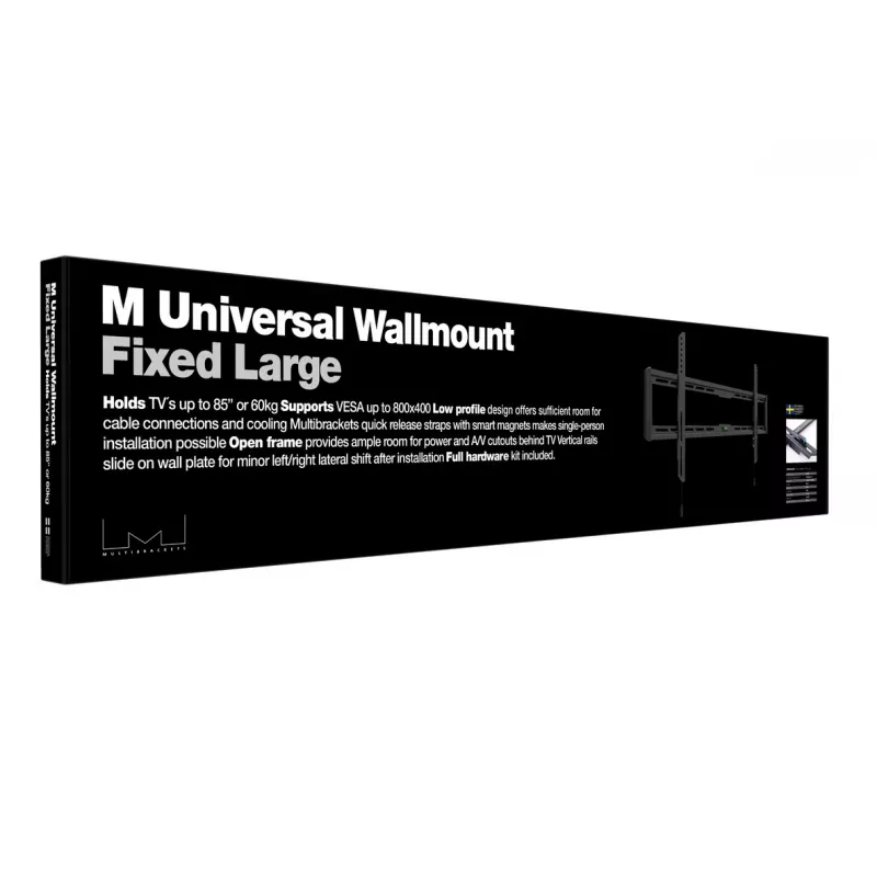 Multibrackets M Universal Wallmount Fixed Large juodas