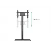Grindinis stovas ekranui Multibrackets M 180 Single Black su pagrindo plokšte