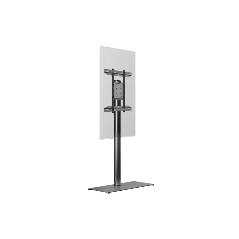 Grindinis stovas ekranui Multibrackets M 180 Single Black su pagrindo plokšte