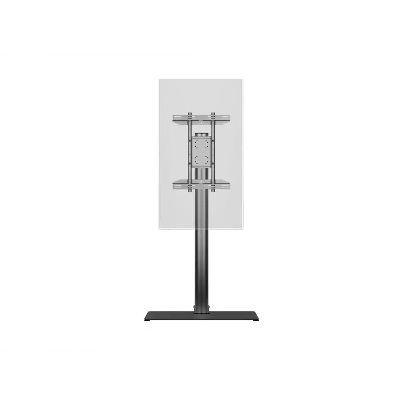 Grindinis stovas ekranui Multibrackets M 180 Single Black su pagrindo plokšte