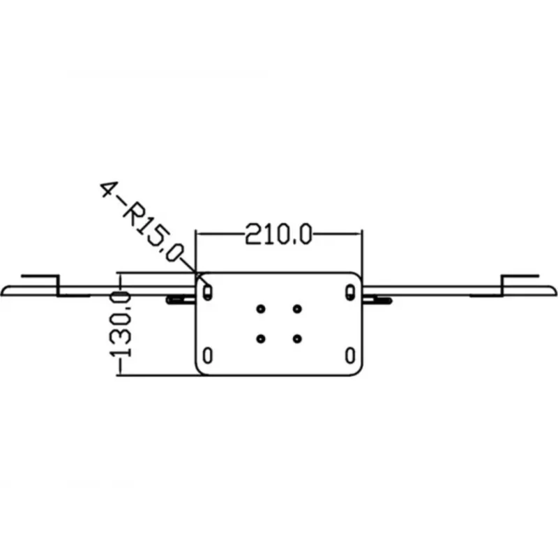 Grindinis stovas ekranui Multibrackets M 180 Single Black su pagrindo plokšte