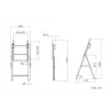 Multibrackets M Tilt and Roll Easel mobilus stovas ekranui, juodas, maksimali apkrova 50 kg