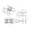 Laikiklis sieninis Multibrackets M Universal Flexarm Pro 60 kg Heavy Duty Black