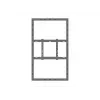 Multibrackets M Pro Series korpusas 55 colių sieninis vidutinis juodas plieninis horizontaliai/vertikaliai
