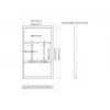 Multibrackets M Pro Series korpusas 55 colių sieninis vidutinis juodas plieninis horizontaliai/vertikaliai