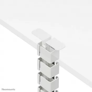 Kabelių dangtelis Neomounts ADS06-133WH magnetinis baltas, montuojamas varžtais prie sėdėjimo-stovėjimo stalų rėmų