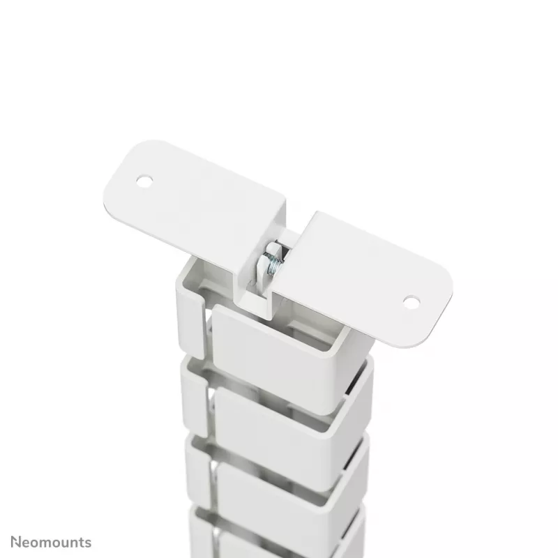 Kabelių dangtelis Neomounts ADS06-133WH magnetinis baltas, montuojamas varžtais prie sėdėjimo-stovėjimo stalų rėmų