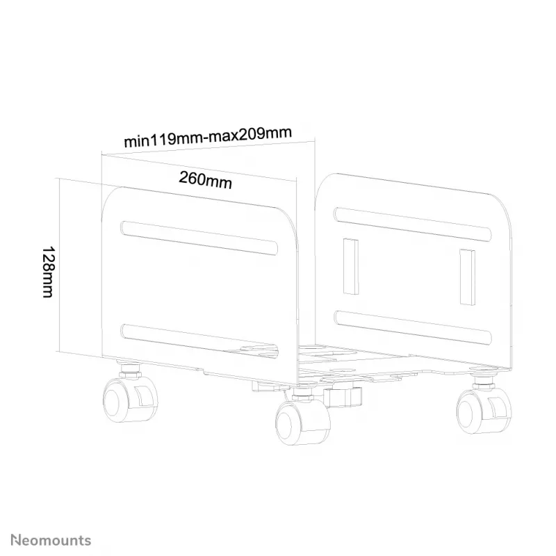 Neomounts CPU-M100BLACK CPU laikiklis - iki 10 kg - universalus