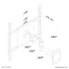 Neomounts FPMA-W960 sieninis laikiklis monitoriui/TV 23-52 col. – pilnas judesys