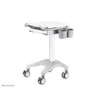 Neomounts MED-M200 mobilus multimedijos vežimėlis iš aliuminio, baltas, 1080 mm