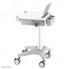 Neomounts MED-M200 mobilus multimedijos vežimėlis iš aliuminio, baltas, 1080 mm