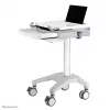 Neomounts MED-M200 mobilus multimedijos vežimėlis iš aliuminio, baltas, 1080 mm