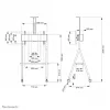 Neomounts NS-M1500BLACK mobilus stovas televizoriui 32-65 col.