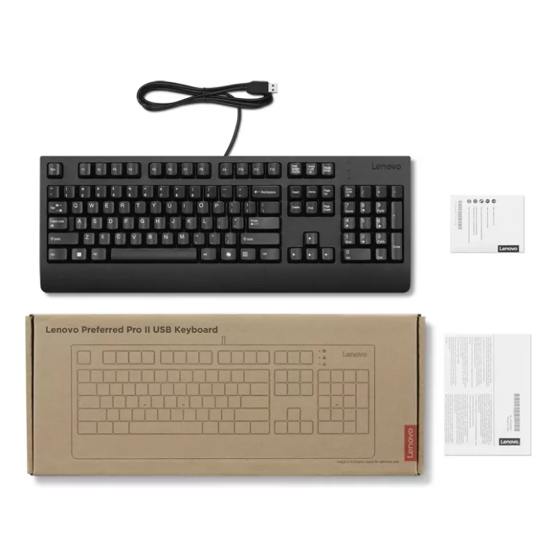 Lenovo 4Y41R64611 klaviatūra Home/Office USB suomiška, švediška, juoda