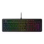 Laidinė žaidimų klaviatūra Lenovo K310 – pilno dydžio 100%, USB, US anglų, RGB apšvietimas, juoda, 1,8 m laidas
