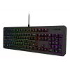 Laidinė žaidimų klaviatūra Lenovo K310 – pilno dydžio 100%, USB, US anglų, RGB apšvietimas, juoda, 1,8 m laidas
