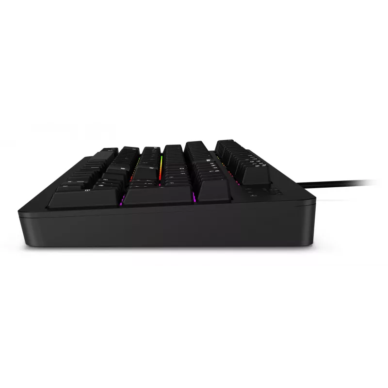 Laidinė žaidimų klaviatūra Lenovo K310 – pilno dydžio 100%, USB, US anglų, RGB apšvietimas, juoda, 1,8 m laidas