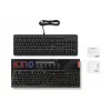 Laidinė žaidimų klaviatūra Lenovo K310 – pilno dydžio 100%, USB, US anglų, RGB apšvietimas, juoda, 1,8 m laidas