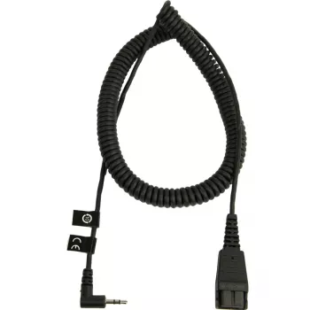 Jabra 8800-01-46 laidas ausinėms, susukamas, QD – 2,5 mm, juodas