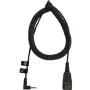 Jabra 8800-01-46 laidas ausinėms, susukamas, QD – 2,5 mm, juodas