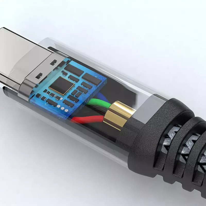 USB-C laidas 4smarts 456267 3 m USB C juodas 0.48 Gbit/s