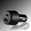 Automobilinis įkroviklis 4smarts VoltRoad Ultimate 65W+18W USB-C PD + USB-A QC nešiojamam kompiuteriui, išmaniajam telefonui, planšetei