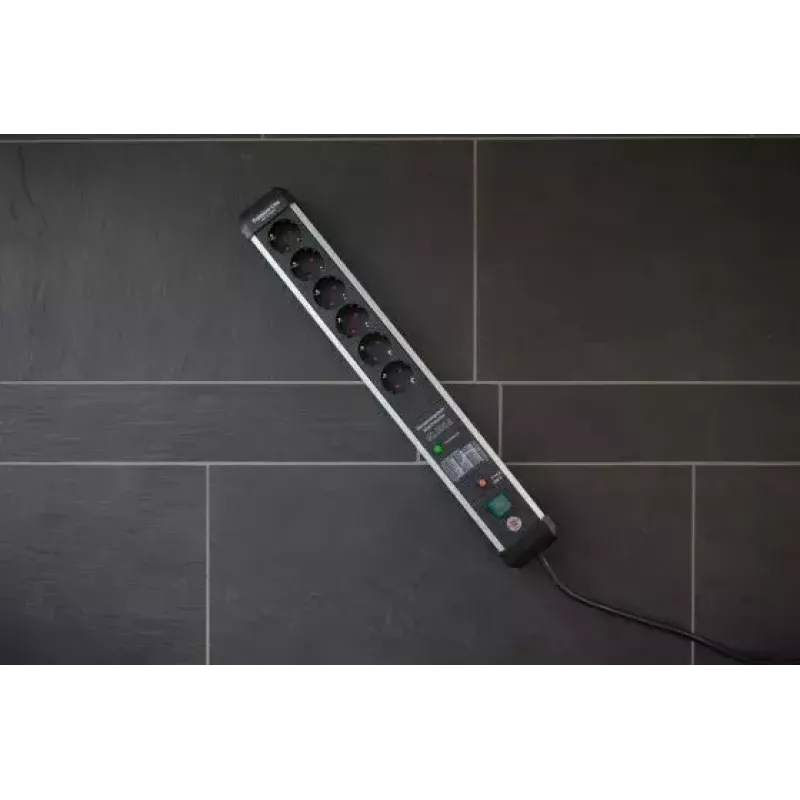 Ilgintuvas Brennenstuhl Premium-Protect-Line 1391010601 5m 6 lizdai Vidaus patalpoms Juodas Sidabrinis