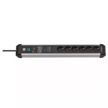 Ilgintuvas Brennenstuhl Premium-Protect-Line 1391010601 5m 6 lizdai Vidaus patalpoms Juodas Sidabrinis