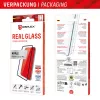 Displex Full Cover ekrano apsauginis stiklas (10H), Apple iPhone 15/15 Pro, Eco montavimo rėmelis, pilnas dengimas