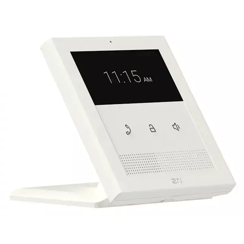 Vidinė vaizdo domofono stotelė 2N Clip 10,9 cm (4,3 colio) LCD, 480×272, jutiklinis, balta, Gigabit Ethernet, DC/PoE