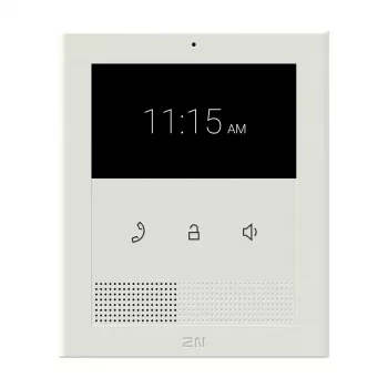 Vidinė vaizdo domofono stotelė 2N Clip 10,9 cm (4,3 colio) LCD, 480×272, jutiklinis, balta, Gigabit Ethernet, DC/PoE