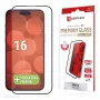 Displex Premium Screen Protector (Full Cover, 10H), skirta Apple iPhone 16, su Eco montavimo rėmeliu, pilnas dangtelis