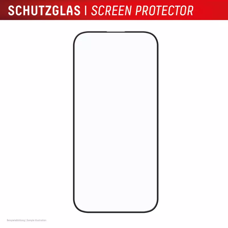 Displex Premium Screen Protector (Full Cover, 10H), skirta Apple iPhone 16, su Eco montavimo rėmeliu, pilnas dangtelis