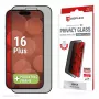 Displex privatumo ekrano apsauginis stiklas (10H) Apple iPhone 16 Plus, su Eco tvirtinimo rėmeliu