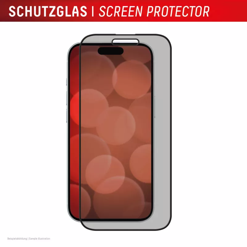 Displex privatumo ekrano apsauginis stiklas (10H) Apple iPhone 16 Plus, su Eco tvirtinimo rėmeliu