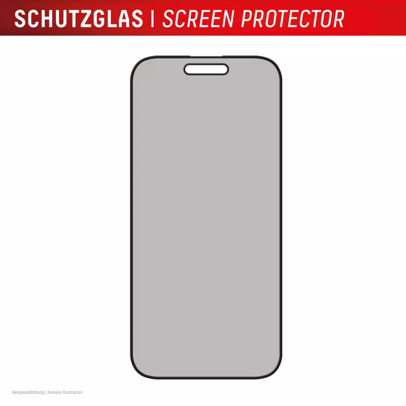 Displex privatumo ekrano apsauginis stiklas (10H) Apple iPhone 16 Plus, su Eco tvirtinimo rėmeliu