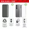 Displex apsauginis stiklas + dėklas Samsung Galaxy A55 5G, EASY-ON® Eco montavimo rėmelis, atsparus įbrėžimams