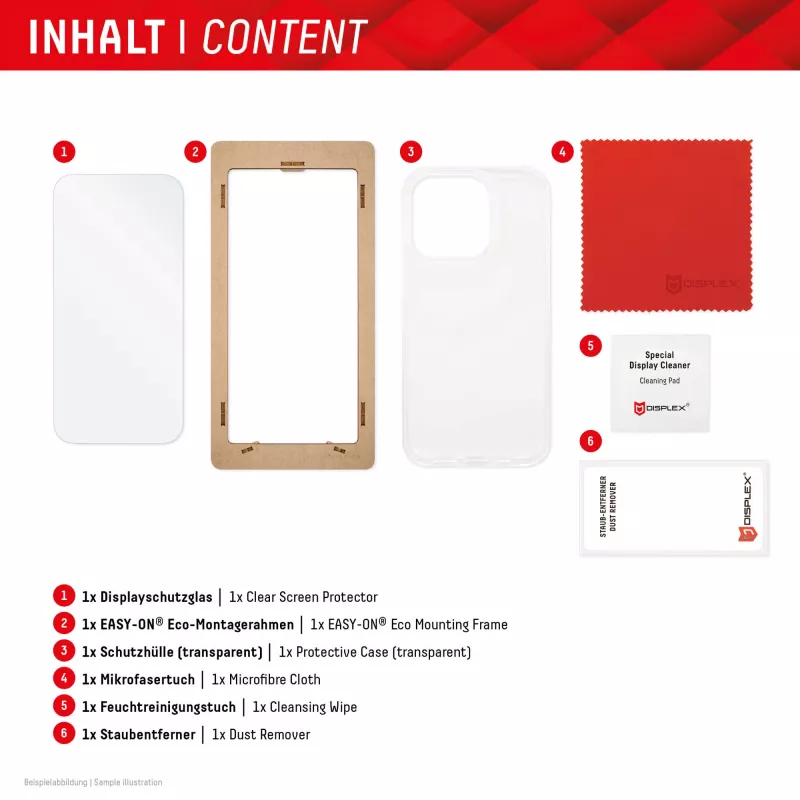 Displex apsauginis stiklas + dėklas Samsung Galaxy A55 5G, EASY-ON® Eco montavimo rėmelis, atsparus įbrėžimams