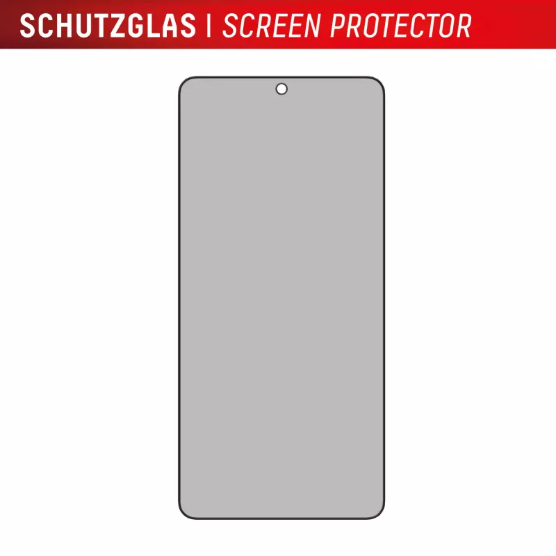 Displex privatumo apsauginis stiklas (10H) Samsung Galaxy S25 Edge, Eco tvirtinimo rėmelis, privatumo filtras