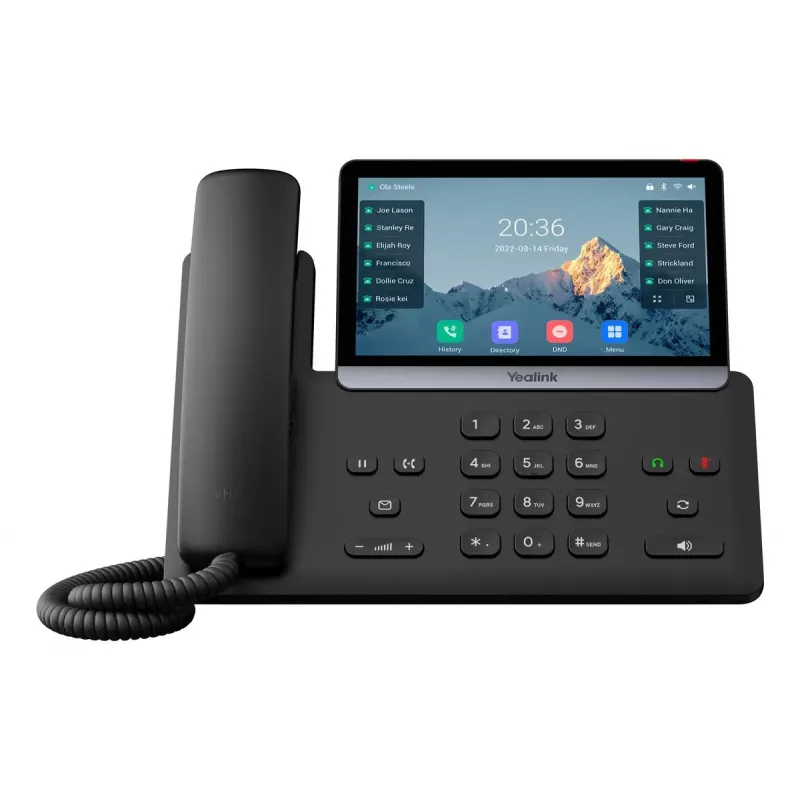 IP telefonas Yealink SIP-T77U 7 colių liečiamasis ekranas, HD garsas, SIP stalinis telefonas