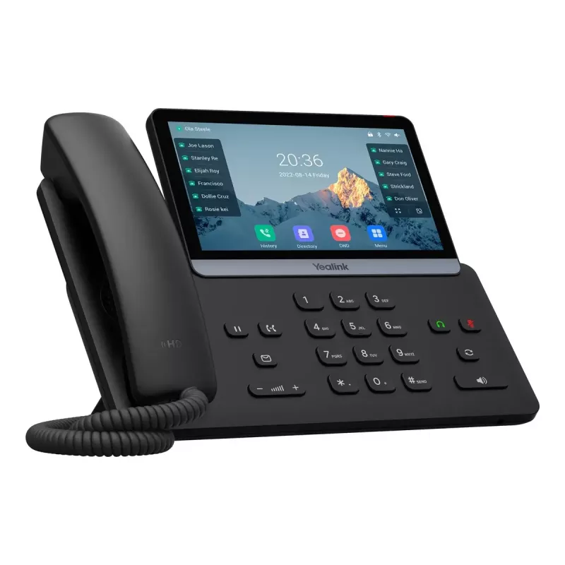 IP telefonas Yealink SIP-T77U 7 colių liečiamasis ekranas, HD garsas, SIP stalinis telefonas