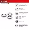 Displex Premium Camera Lens Glass, iPhone 17 Pro/17 Pro Max, 10H, atskiri žiedai, DLC, permatomas, Quick Mount