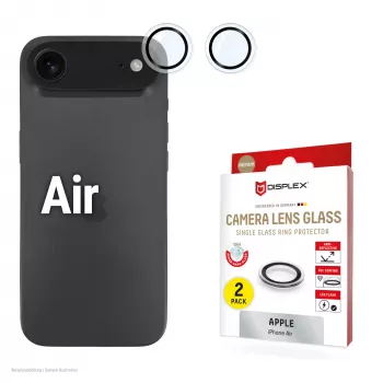 Displex Premium Camera Lens Glass, iPhone Air, 10H, DLC, skaidrus, Quick Mount