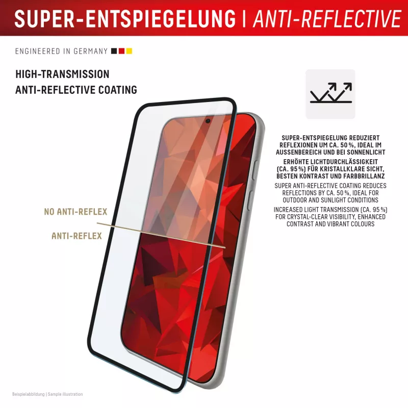 Displex Premium Screen Protector (Full Cover, 10H) Apple iPhone 17 Pro Max, Eco montavimo rėmelis, pilnas padengimas