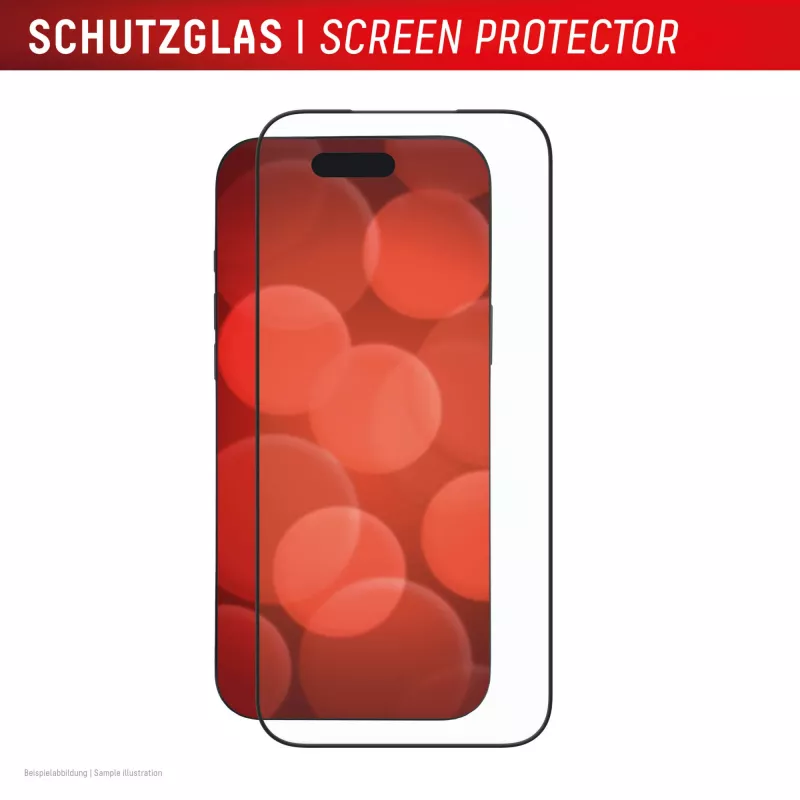 Displex Premium Screen Protector (Full Cover, 10H) Apple iPhone 17 Pro Max, Eco montavimo rėmelis, pilnas padengimas
