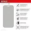 Displex privatumo ekrano apsauginis stiklas (10H) Apple iPhone 17 Pro Max, Eco montavimo rėmelis, privatumo filtras